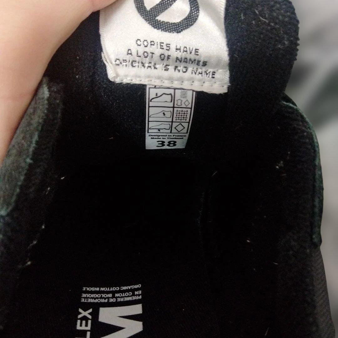 【黒美品】24cm NO NAMEノーネーム ブラック スニーカー FLEX厚底