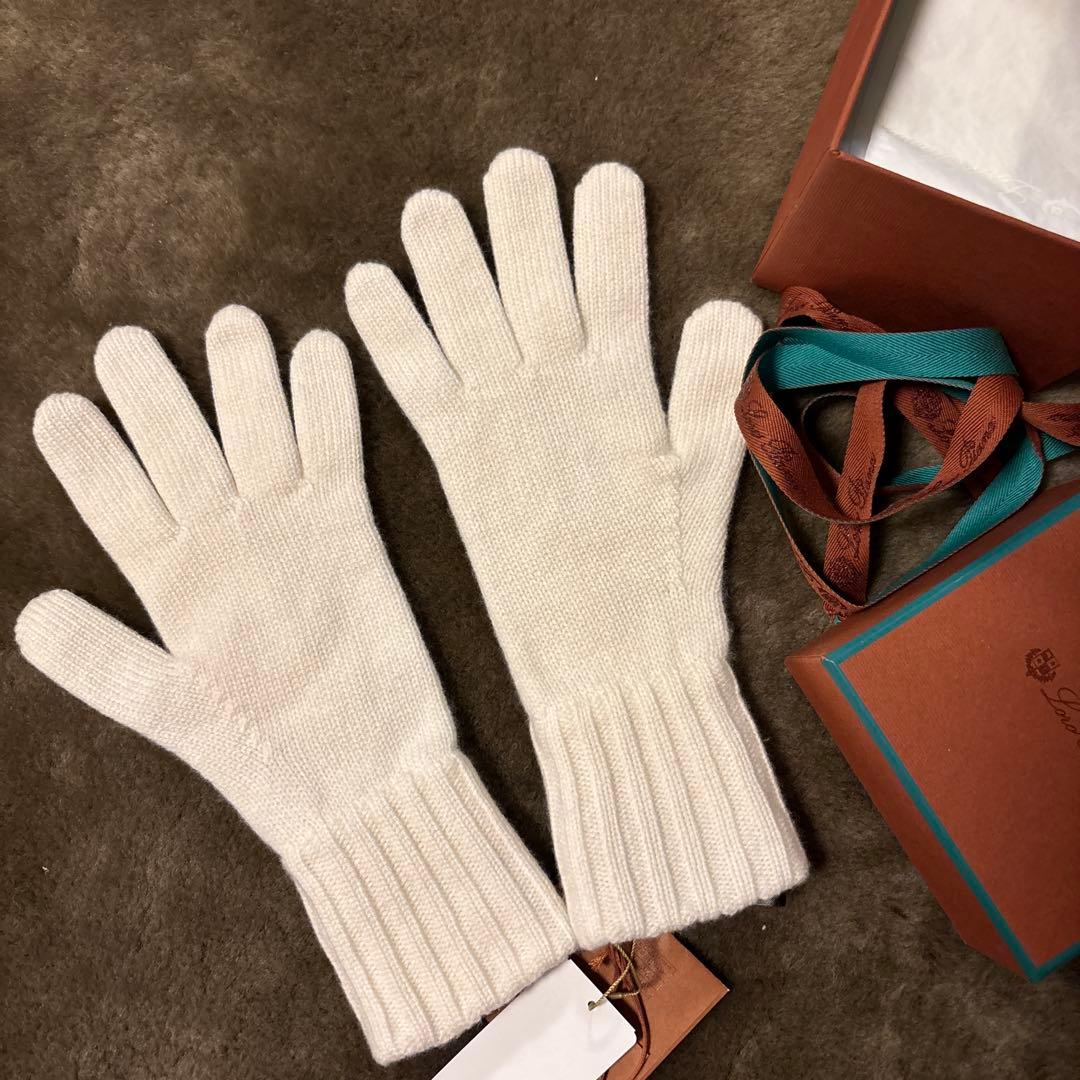 nonbull 様Loro piana ベビーカシミア100% ケーブル編み手袋