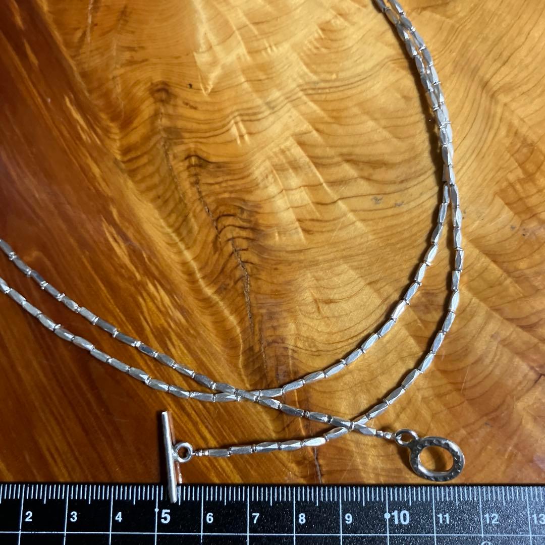 カレンシルバー　ロングネックレス94cm