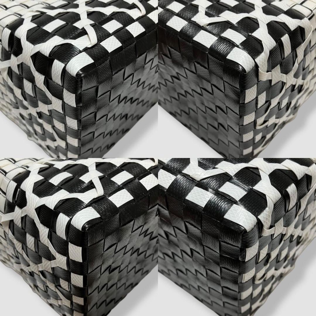 未使用 マルニ マーケット　ミニバスケットトートバッグ　セラミックダイヤ　カゴ