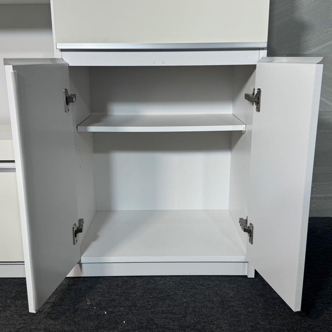 大川家具 キッチンボード ナポリ 食器棚 おしゃれ 幅120cm d4080