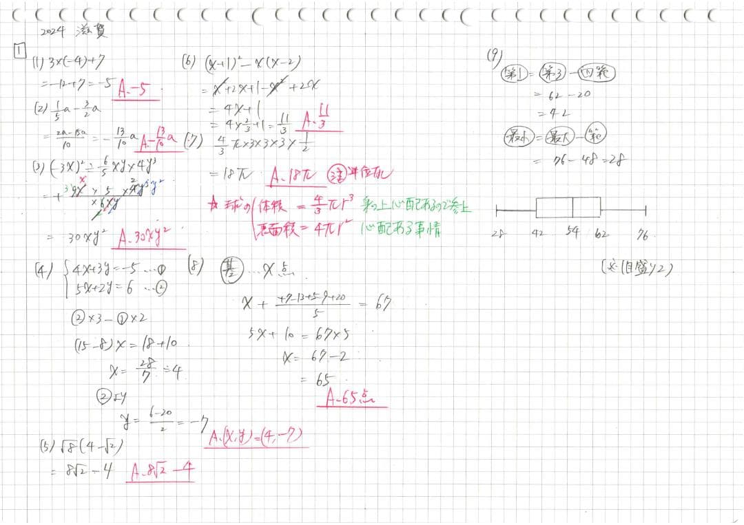 塾講師オリジナル数学解説 全問動画付 滋賀 公立高校入試 2022-24 過去問