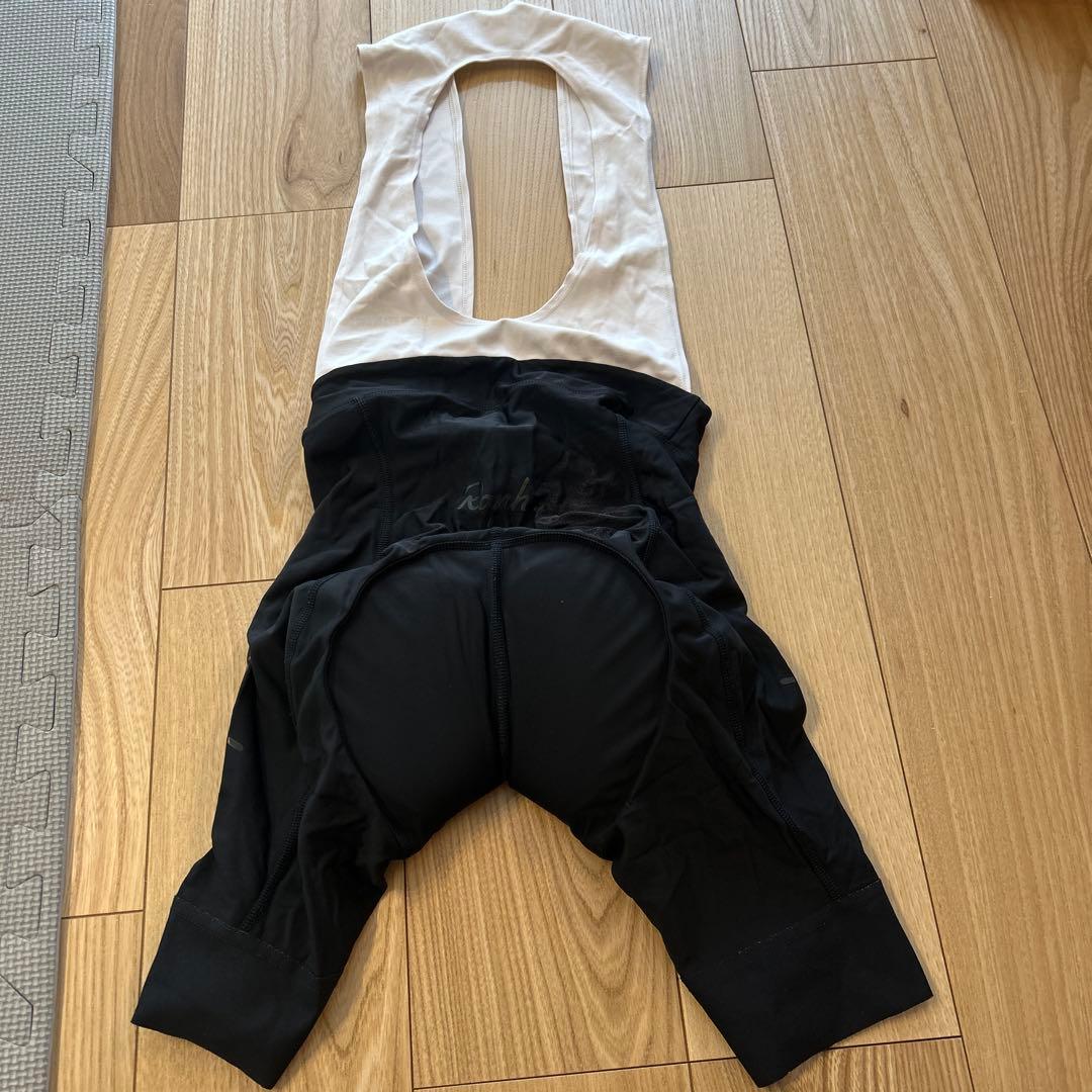 【中古品】Rapha ビブタイツ Sサイズ ホワイト/ブラック