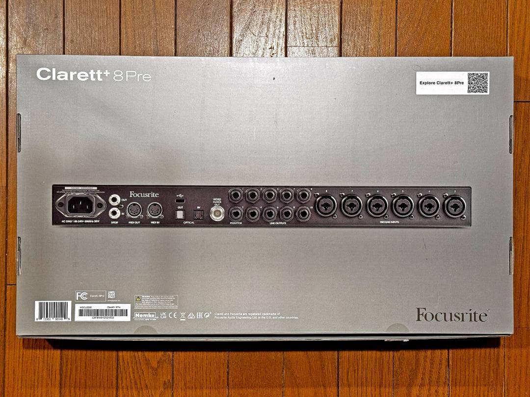 DTM・DAW Focusrite Clarett+ 8pre USB