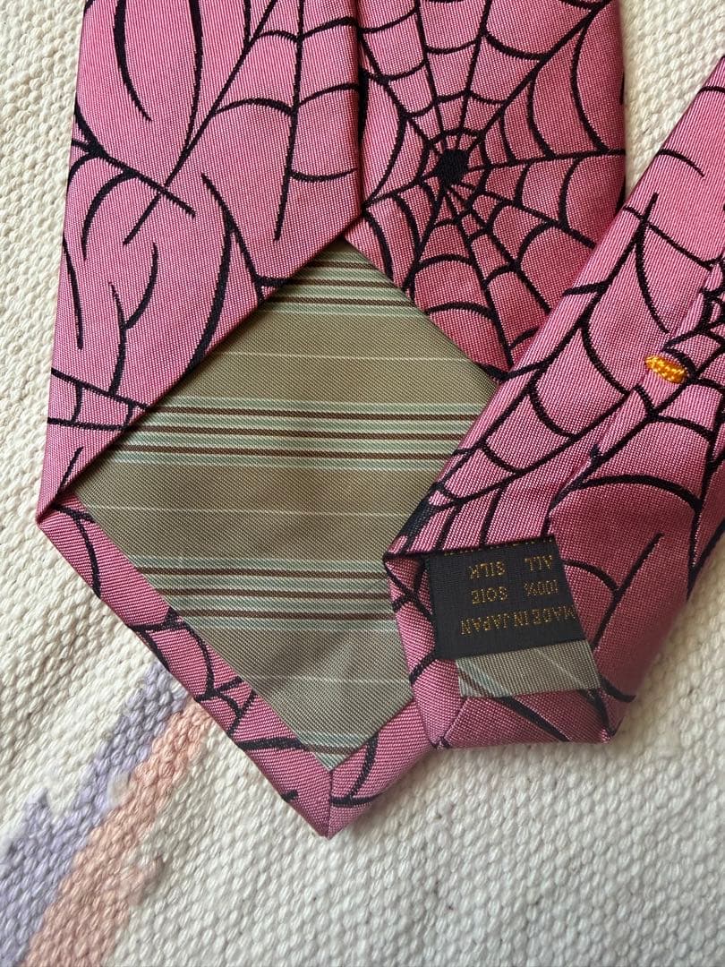 Dry Bones ドライボーンズ　クモの巣柄 ネクタイ