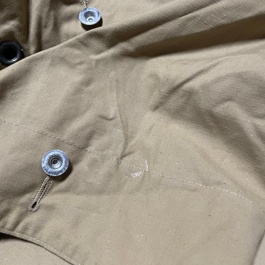 フランス軍　軍幕　ポンチョ 4枚セット　木製ペグ8本　デザート