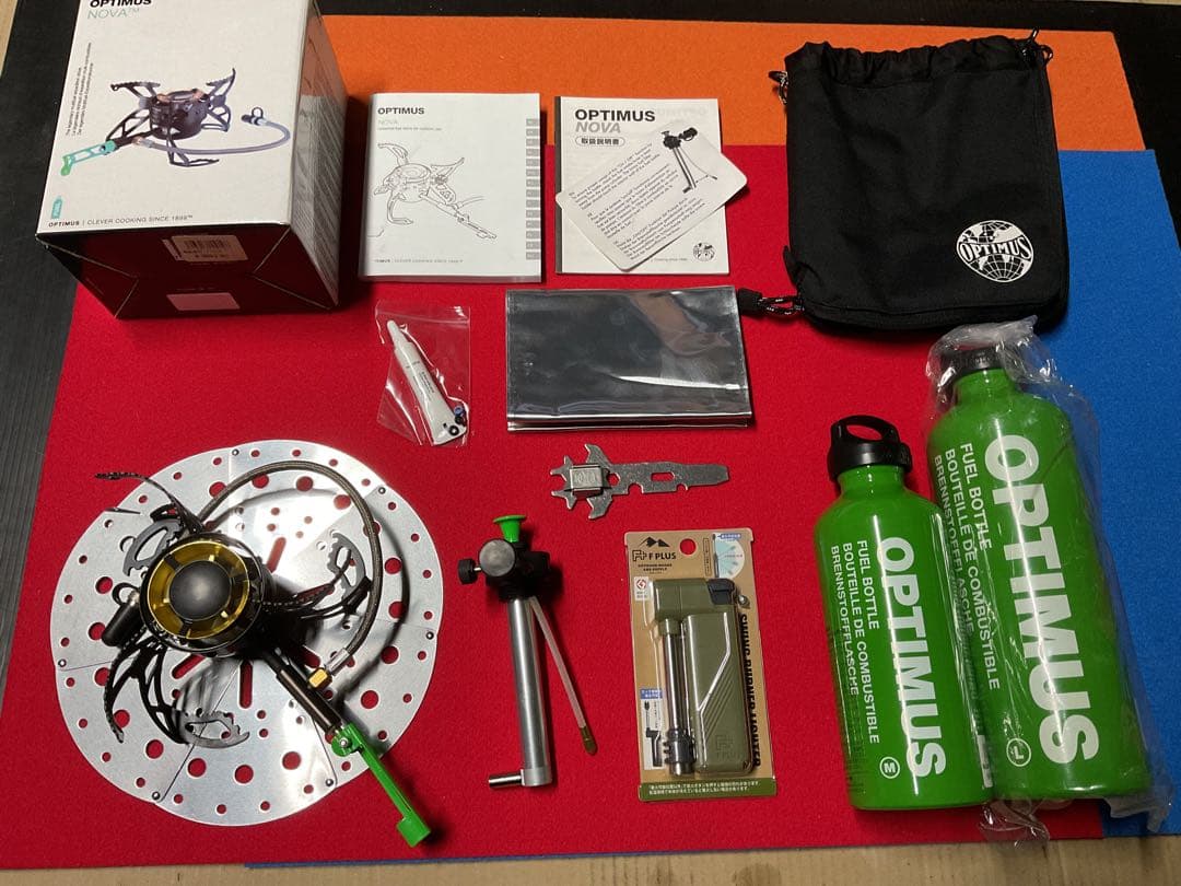 OPTIMUS NOVA ガソリン・灯油ストーブ新品未使用未点付属品多数付セット