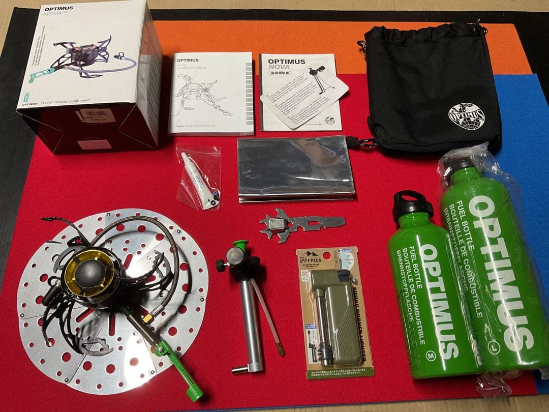 OPTIMUS NOVA ガソリン・灯油ストーブ新品未使用未点付属品多数付セット