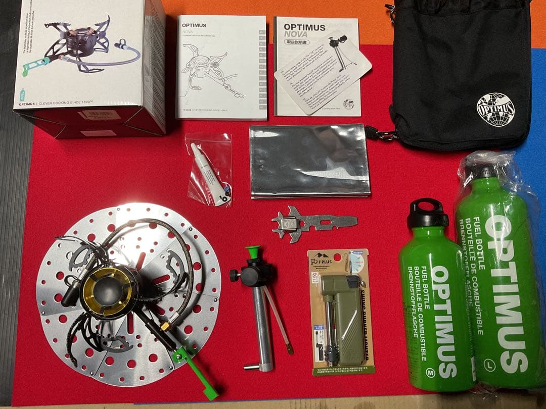OPTIMUS NOVA ガソリン・灯油ストーブ新品未使用未点付属品多数付セット