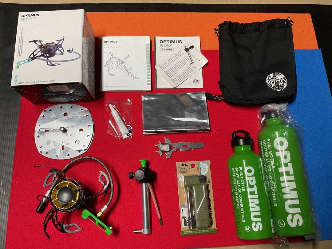 OPTIMUS NOVA ガソリン・灯油ストーブ新品未使用未点付属品多数付セット