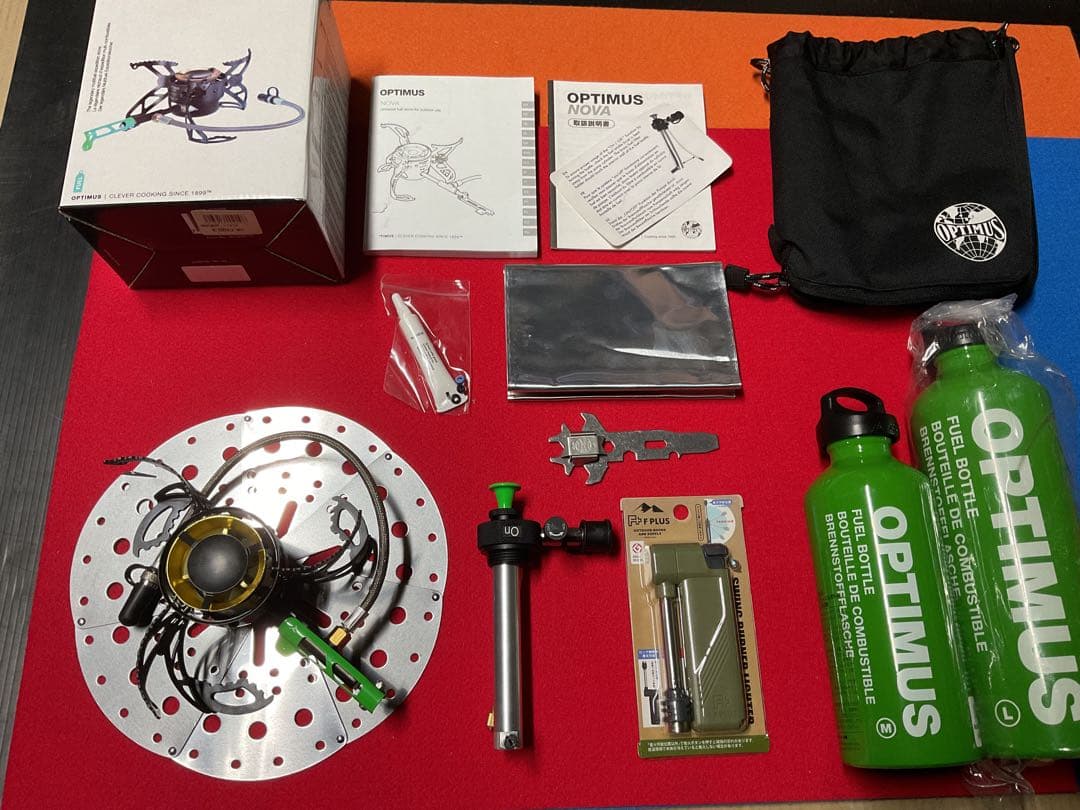 OPTIMUS NOVA ガソリン・灯油ストーブ新品未使用未点付属品多数付セット