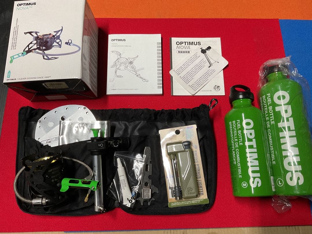 OPTIMUS NOVA ガソリン・灯油ストーブ新品未使用未点付属品多数付セット