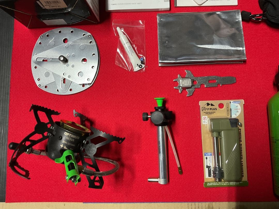 OPTIMUS NOVA ガソリン・灯油ストーブ新品未使用未点付属品多数付セット