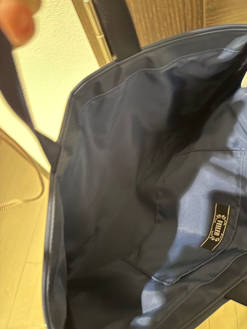 フェイラー　ハイジ　お受験他ネイビー トートバッグ