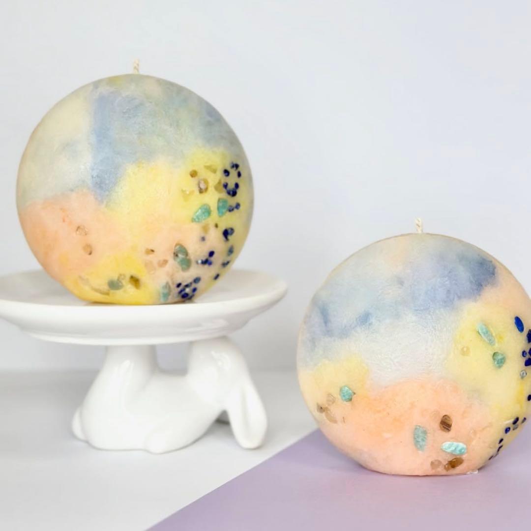 LUKKA mily 満月　キャンドル　トレーセット　masa☆