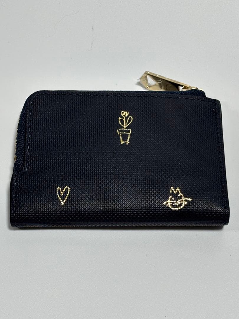 【未使用】ポールスミス ミックスドゥードゥル キーケース　ケース ネイビー