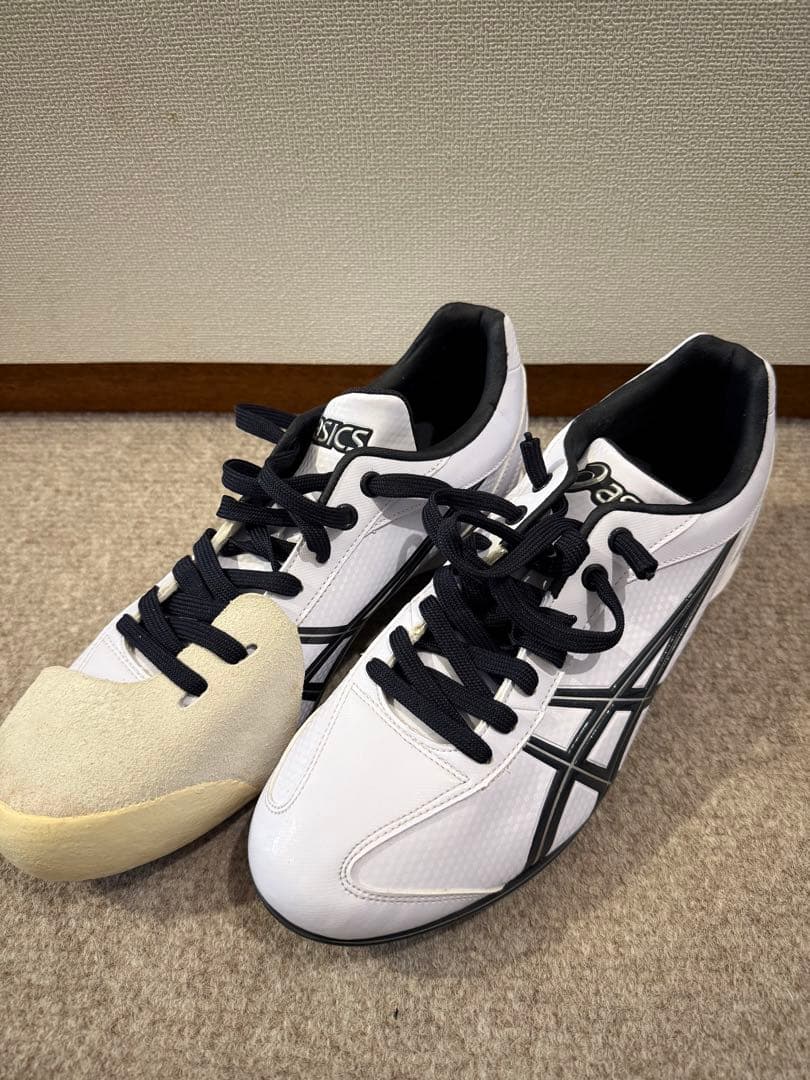 asics 野球　スパイク　シューズ 26.5cm ホワイト/ブラック