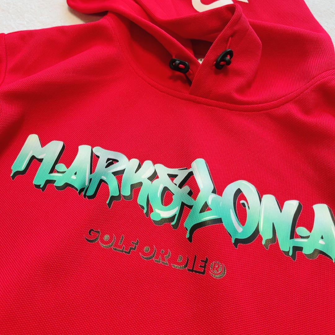 極美品 　近年　マークアンドロナ パーカー Aerosol レッド　XL　50