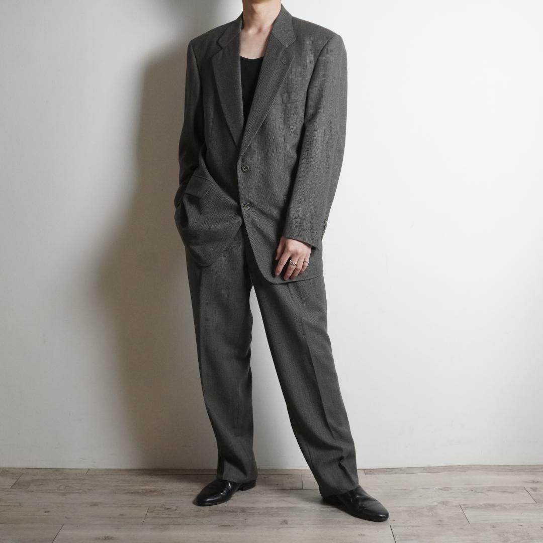 HUGO BOSS シングルセットアップスーツ フォーマル グレー/TW29