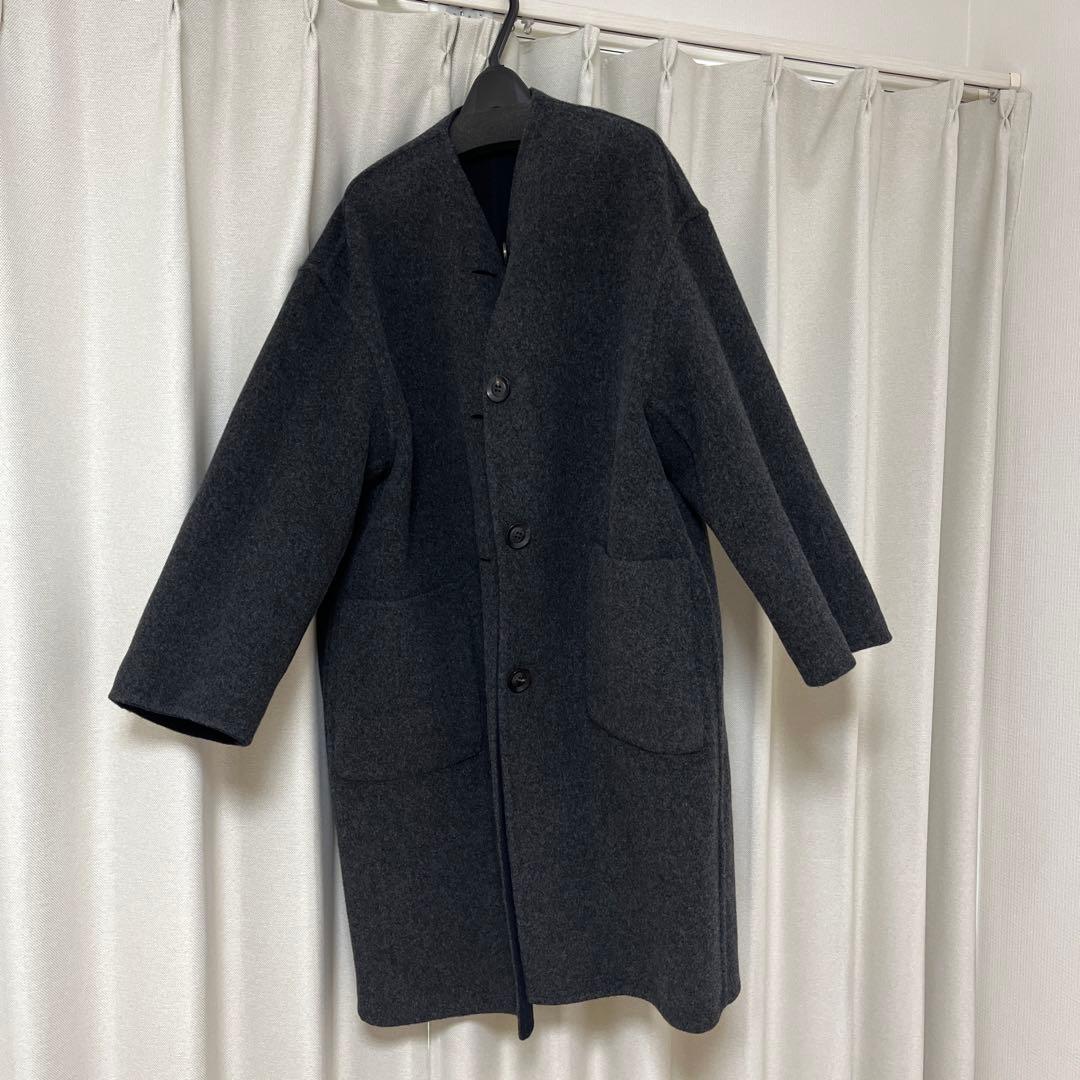 le Glazik ダークネイビー チェスターコート 36