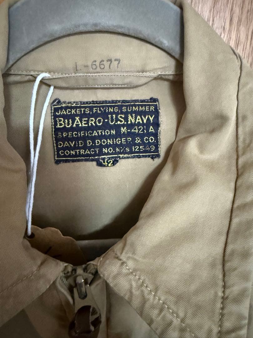 専用！USNAVY サマーフライトジャケット M-421A