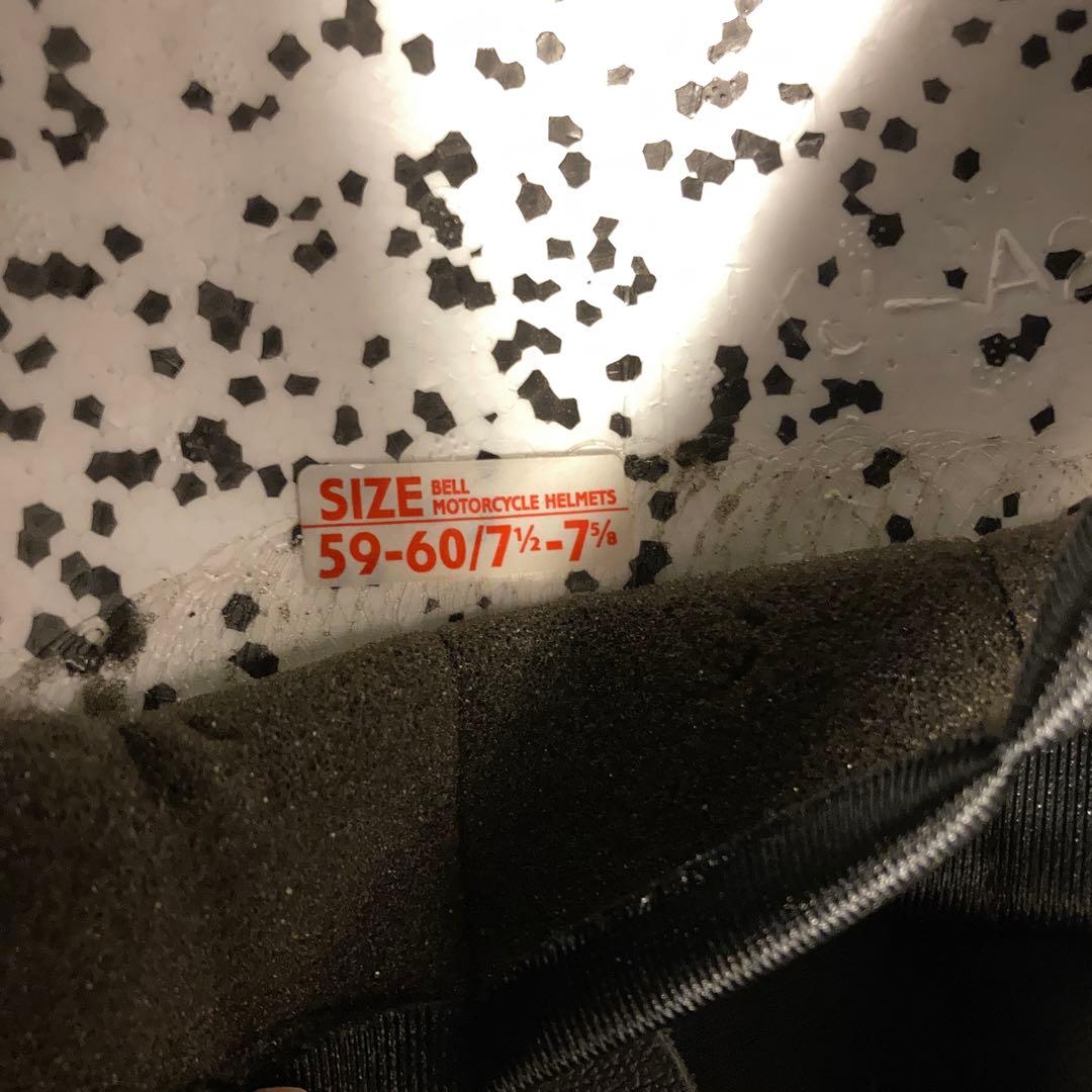 BELL 500-TXJジェットヘルメット アイボリー　59-60cm 付属有