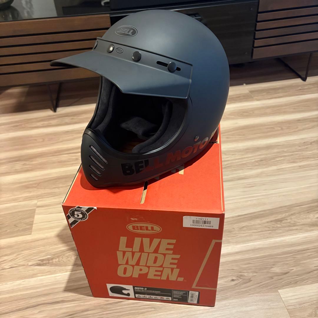 新品 Bell Moto-3 Classicモトクロスヘルメット マットブラック
