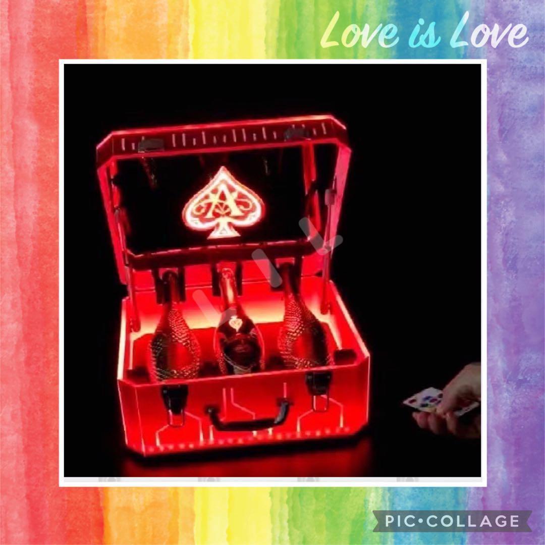 ⭐️アルマンドシャンパン⭐️LED照明付￼ボトルプレゼンター⭐️アタッシュケース⭐️