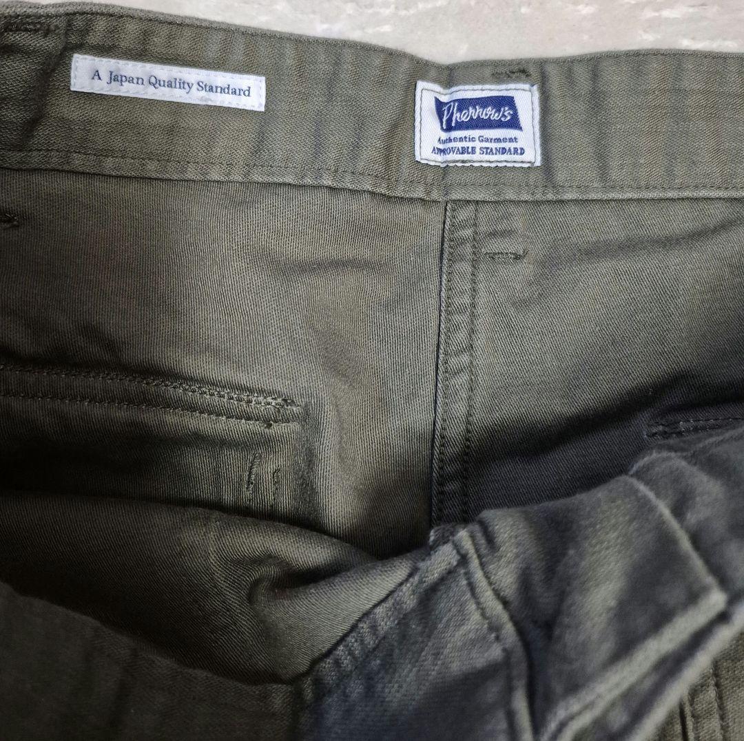 フェローズベイカーパンツ　オリーブ　PHERROWS アメカジ　軍物　レプリカ