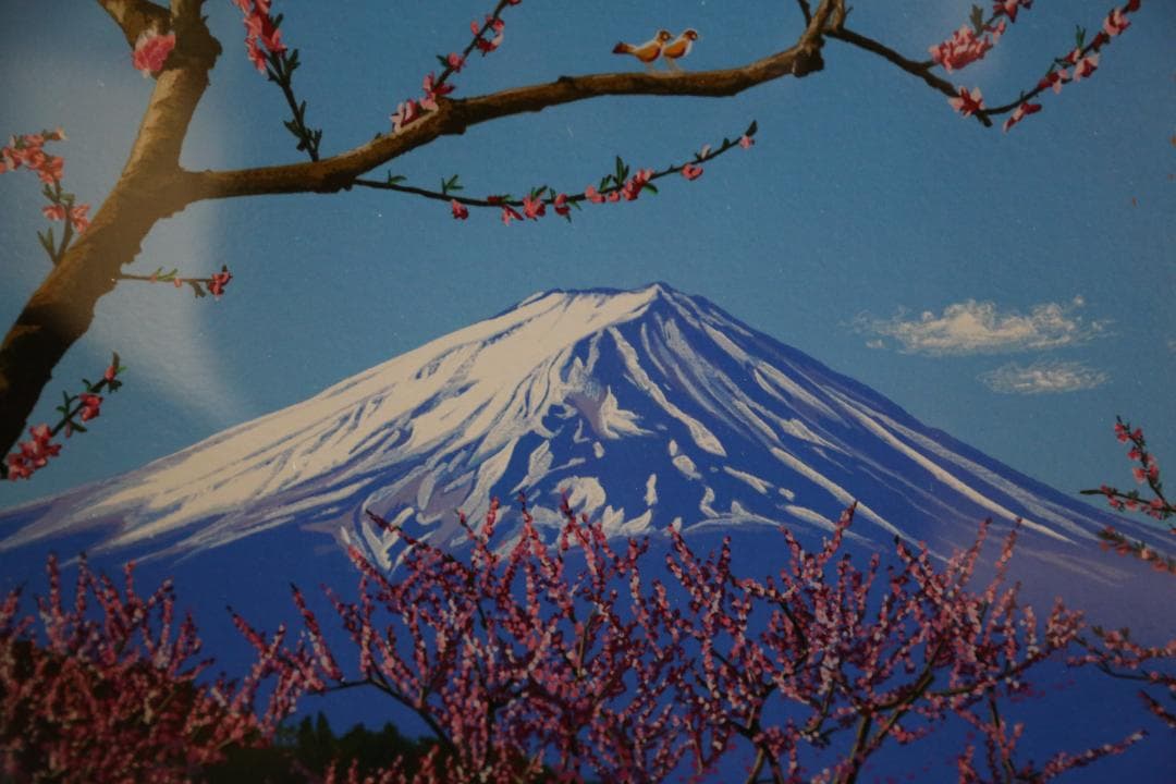 ヒロ・ヤマガタ 『日本のエッセンス 富士の花見』 シルクスクリーン