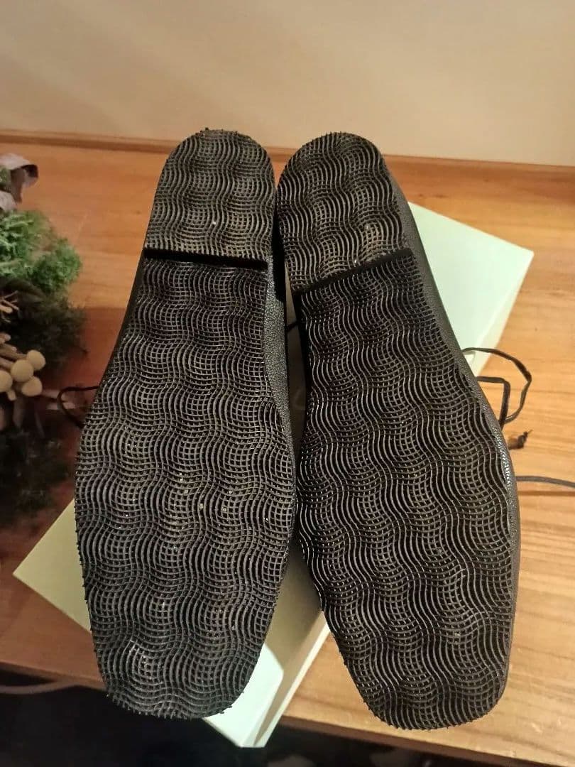 SUI レースアップシューズ ブラック24cm