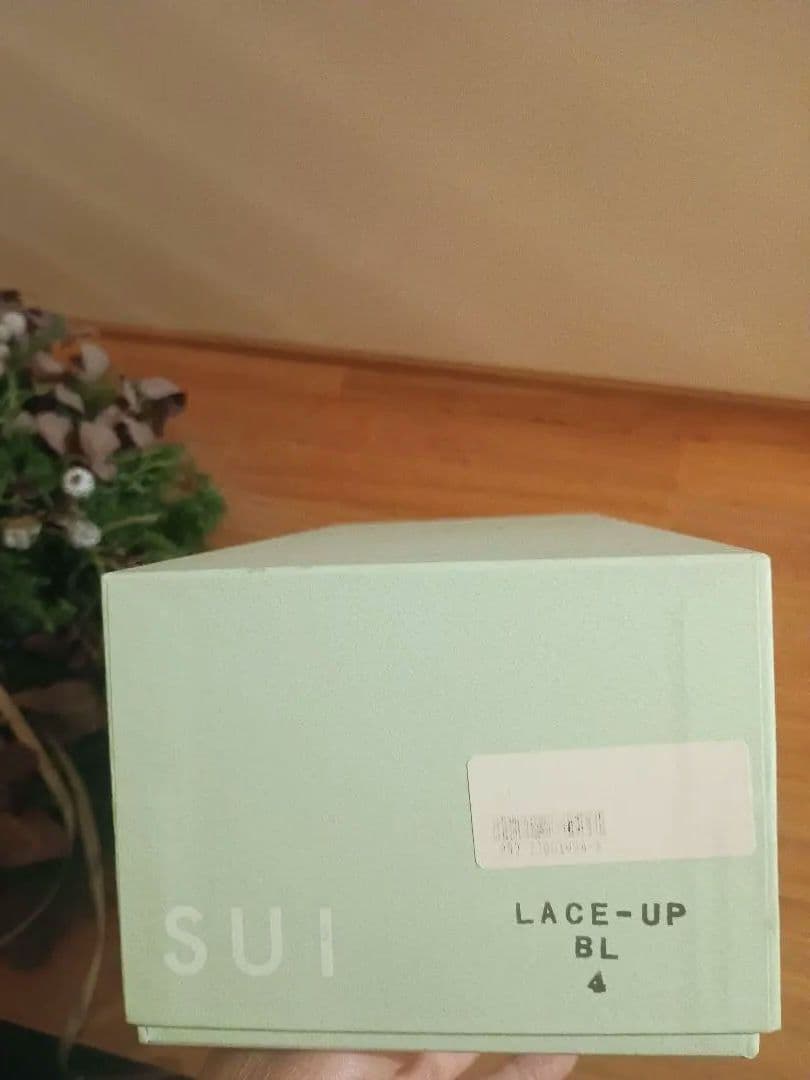 SUI レースアップシューズ ブラック24cm