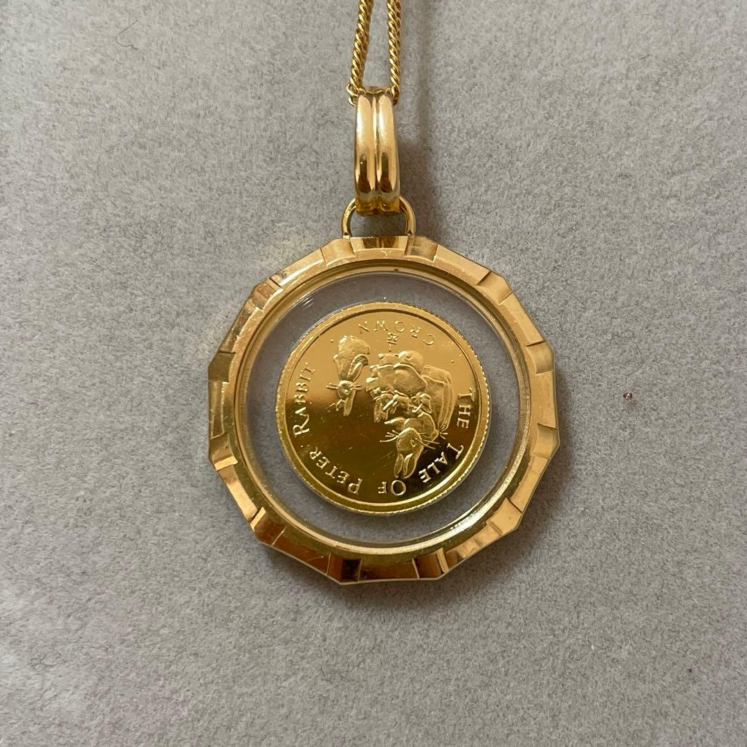 ピーターラビットk18/24k金貨