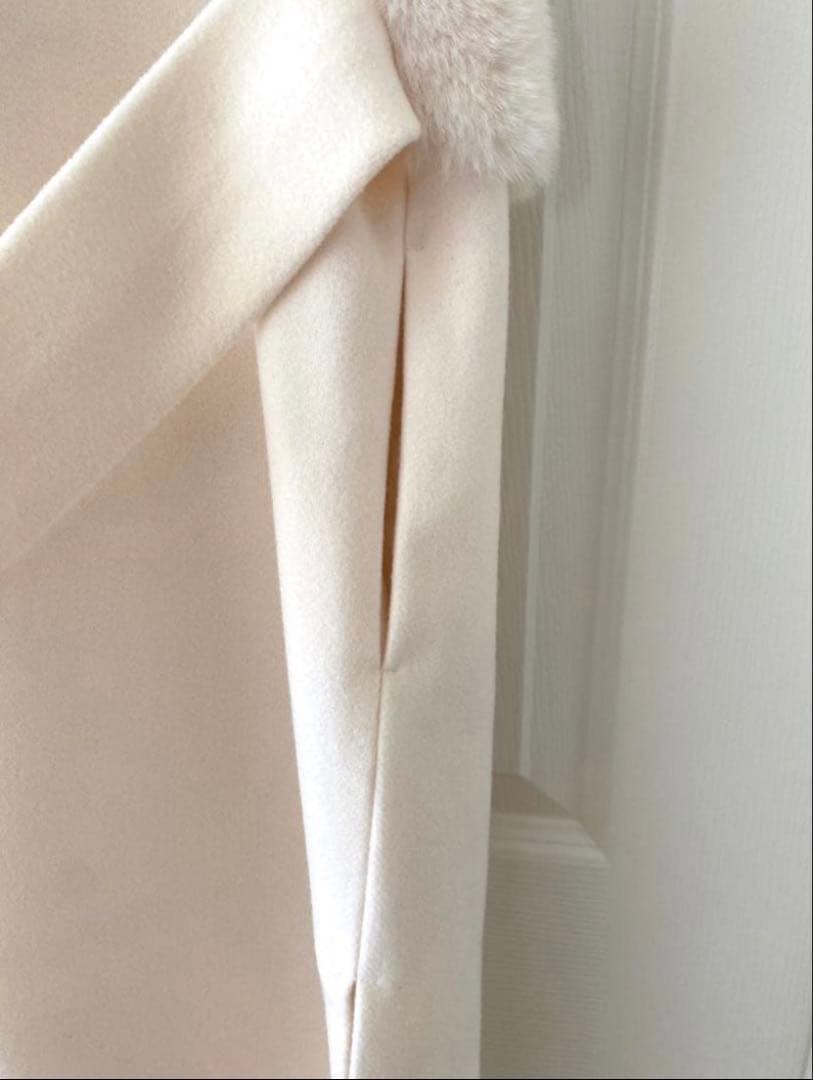 ❤️ エコファー切替ロングベスト　ジレ❤️ポケット付き　新品未使用