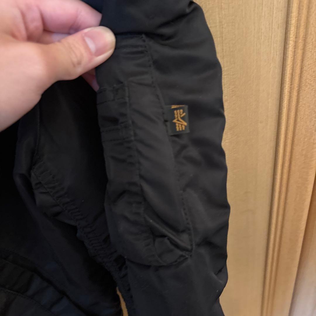 MA-1 ブラックジャケット オレンジ裏地