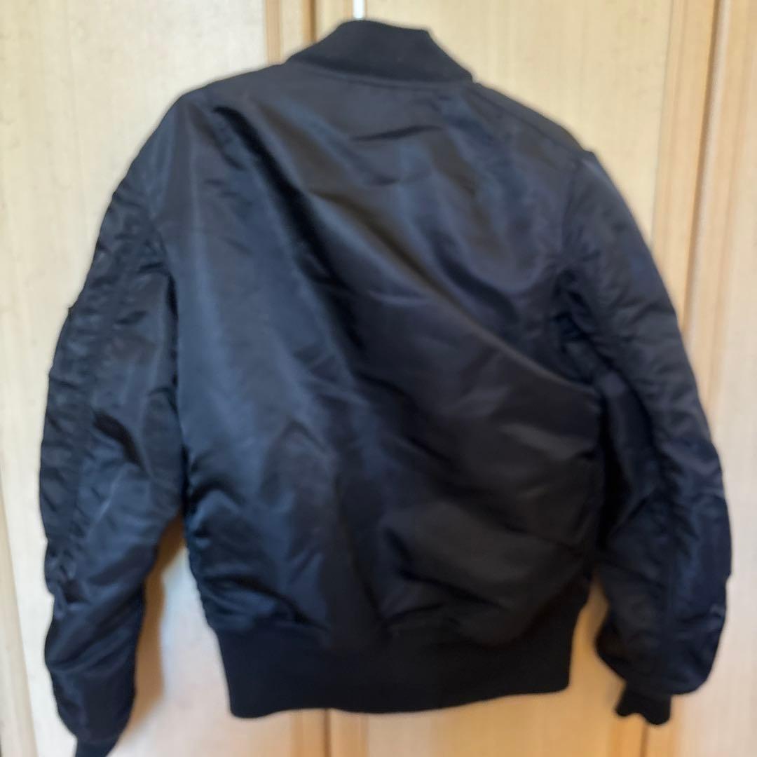 MA-1 ブラックジャケット オレンジ裏地