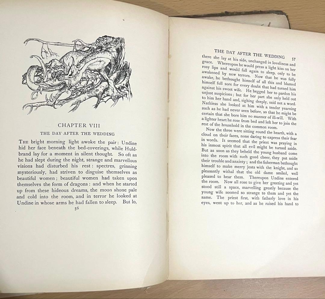 No.328 希少 アンティーク 洋書 古書　アーサー·ラッカム　ウンディーネ