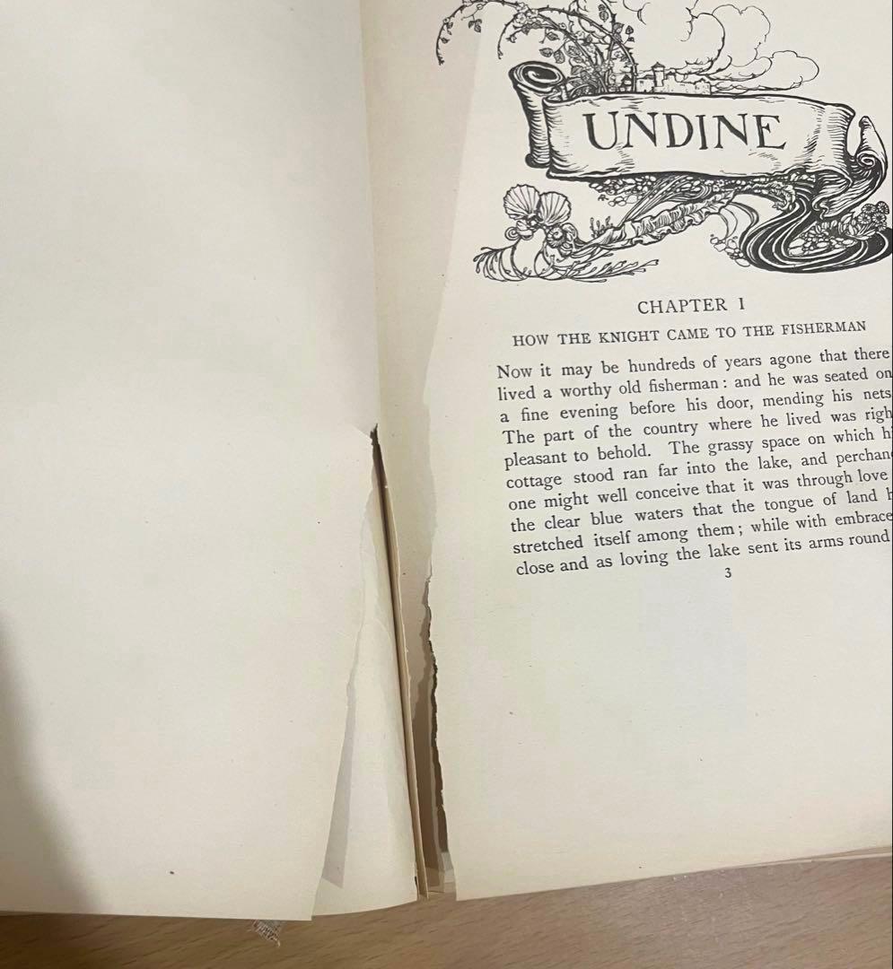 No.328 希少 アンティーク 洋書 古書　アーサー·ラッカム　ウンディーネ