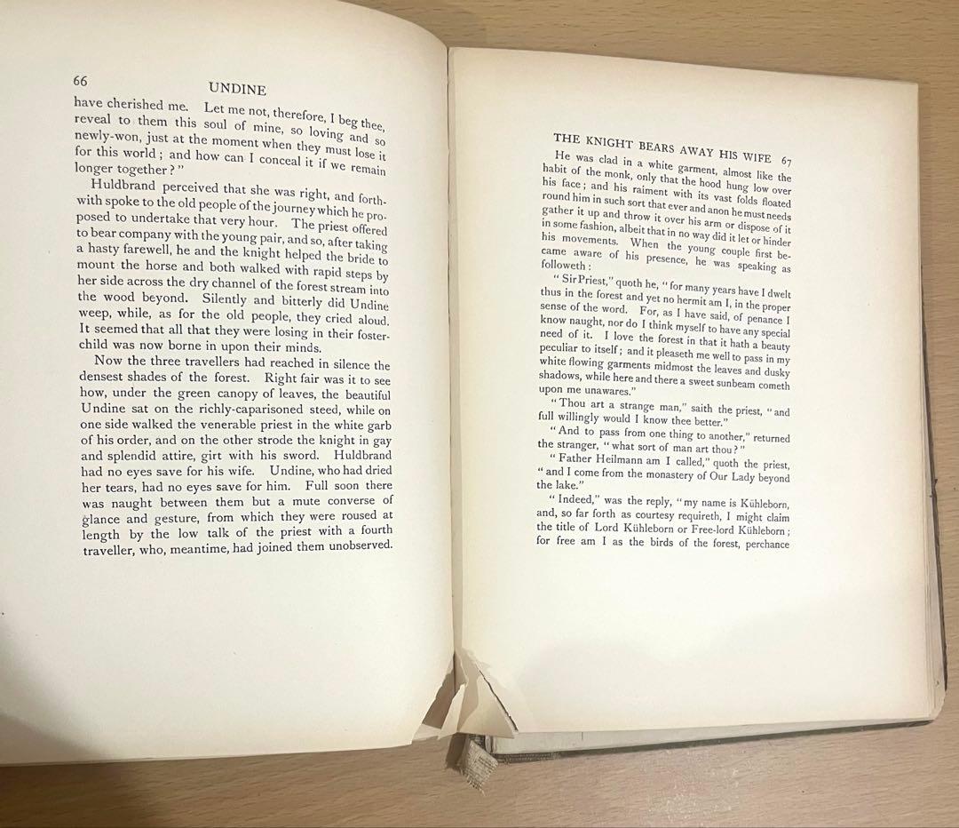 No.328 希少 アンティーク 洋書 古書　アーサー·ラッカム　ウンディーネ