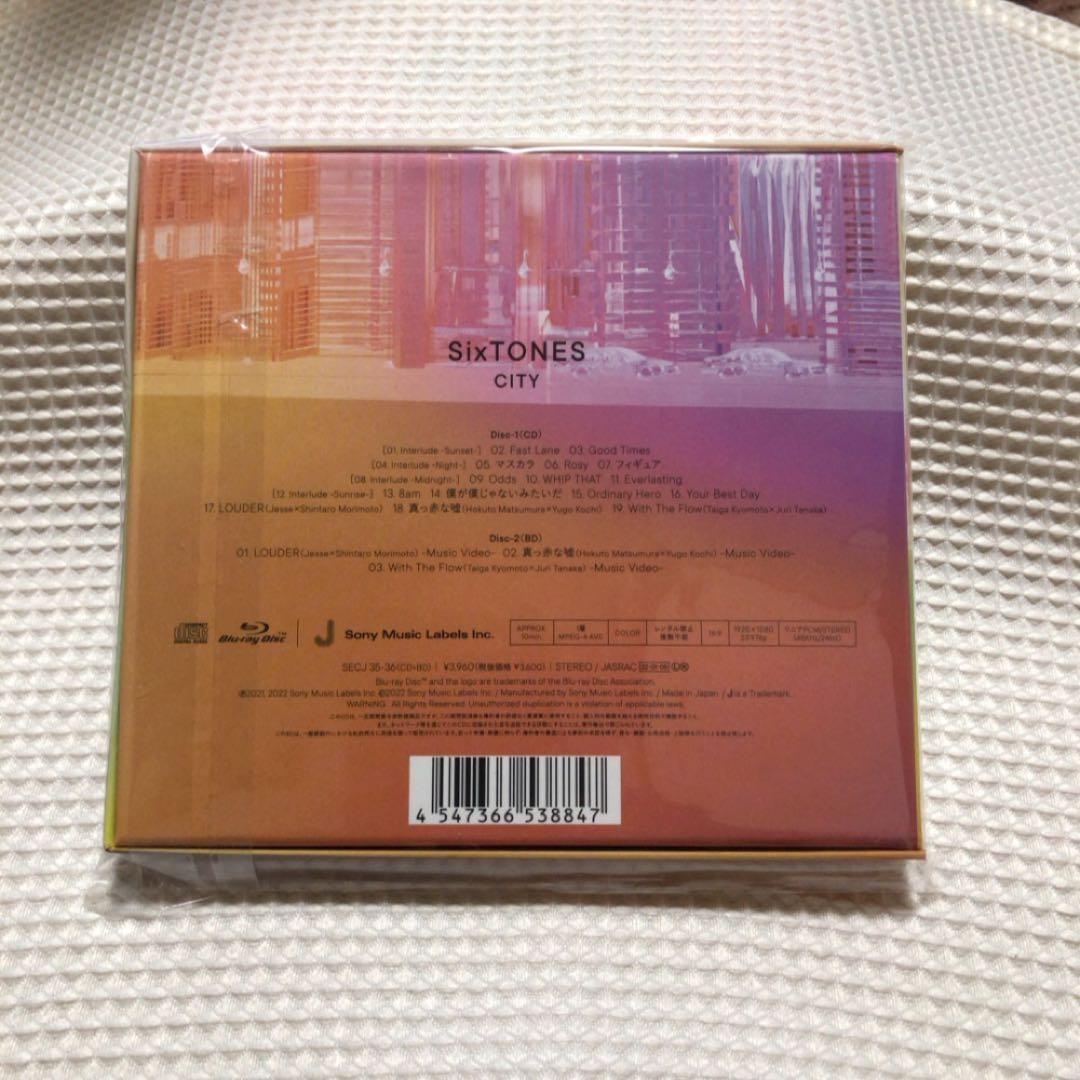 SixTONES アルバム CITY 初回AB通常 CD+Blu-ray 特典付