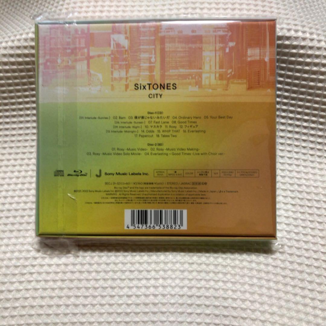 SixTONES アルバム CITY 初回AB通常 CD+Blu-ray 特典付