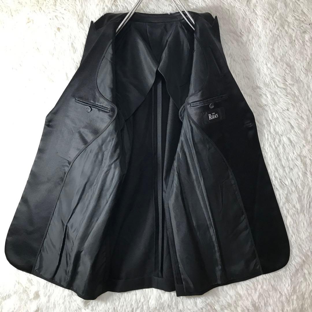 美品 リラクス テーラードジャケット 異素材切替 シルク ウール 日本製 38