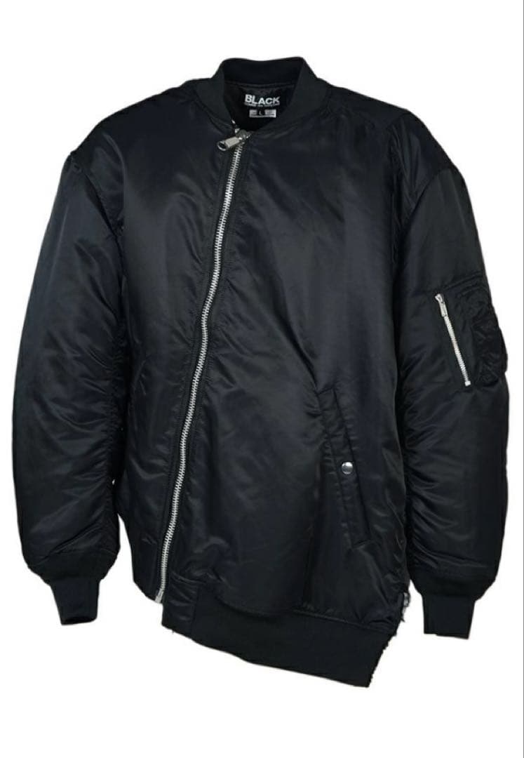 BLACK COMME des GARCONSナイロンツイル MA-1ジャケット