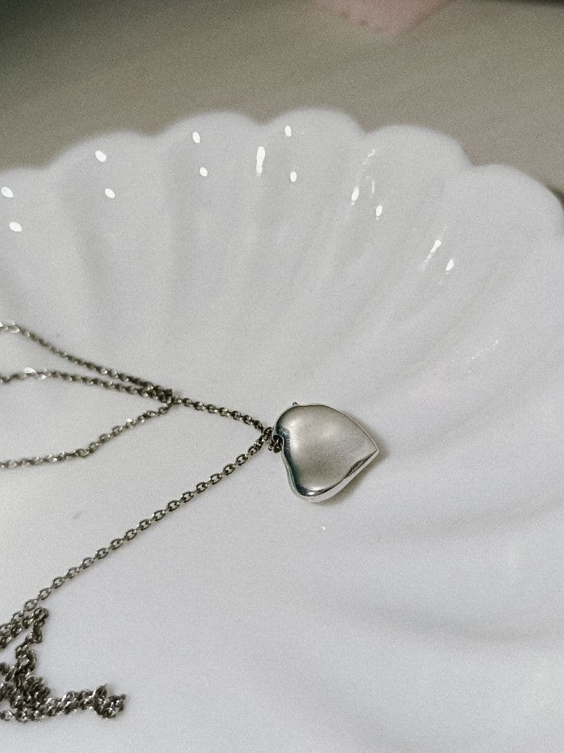 美品Tiffany & Co.フルハートエルサペレッティ925シルバーネックレス