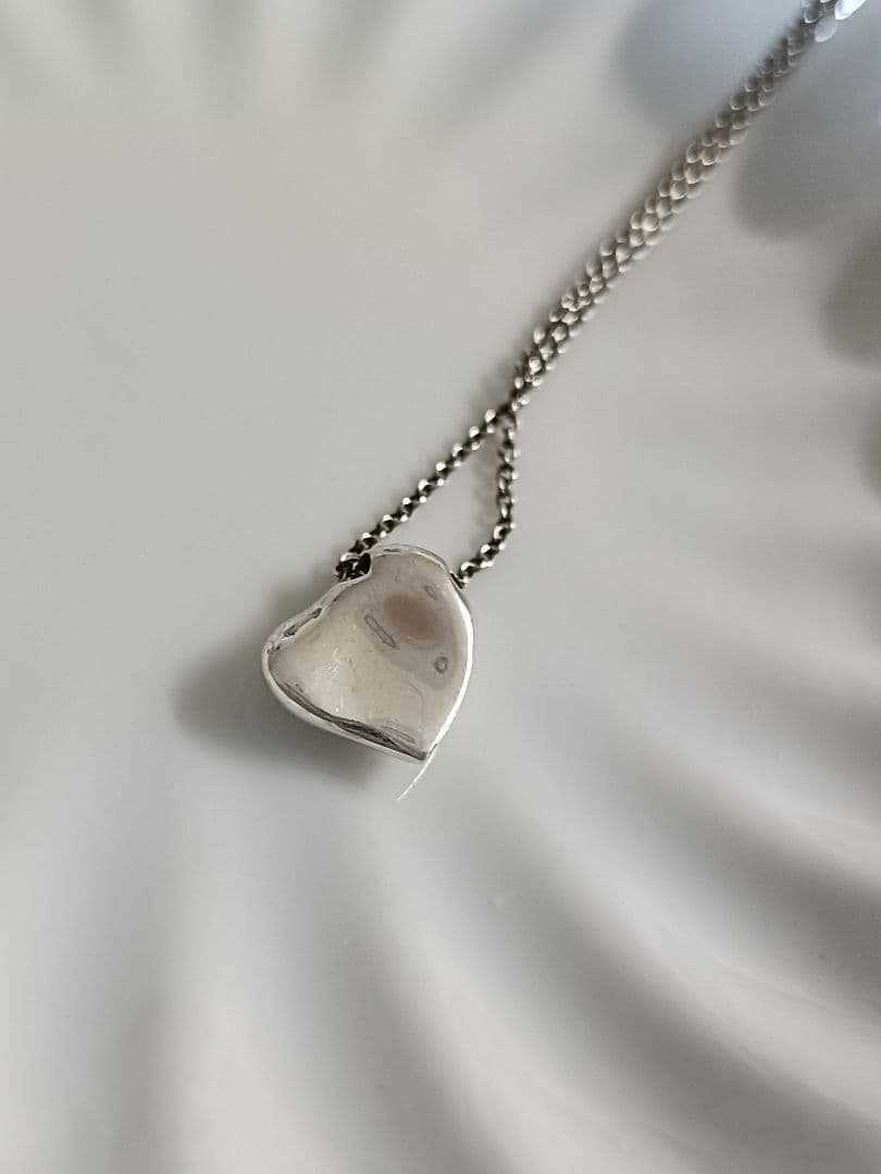 美品Tiffany & Co.フルハートエルサペレッティ925シルバーネックレス