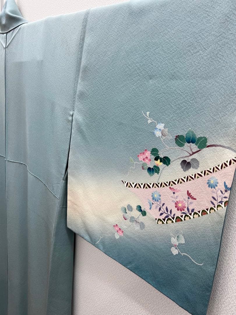 eri様　2点おまとめ　正絹　作家物　訪問着　アラベスク　熨斗目　長襦袢