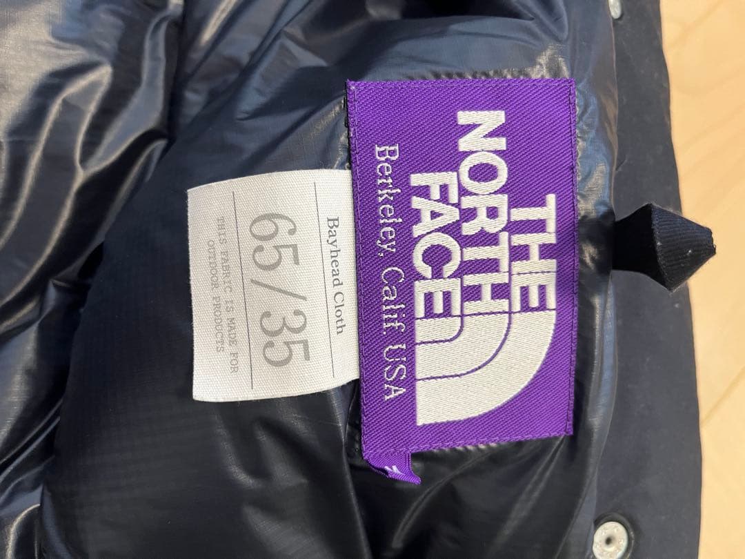 ノースフェイス　パープルレーベル　ダウンベスト　ネイビー