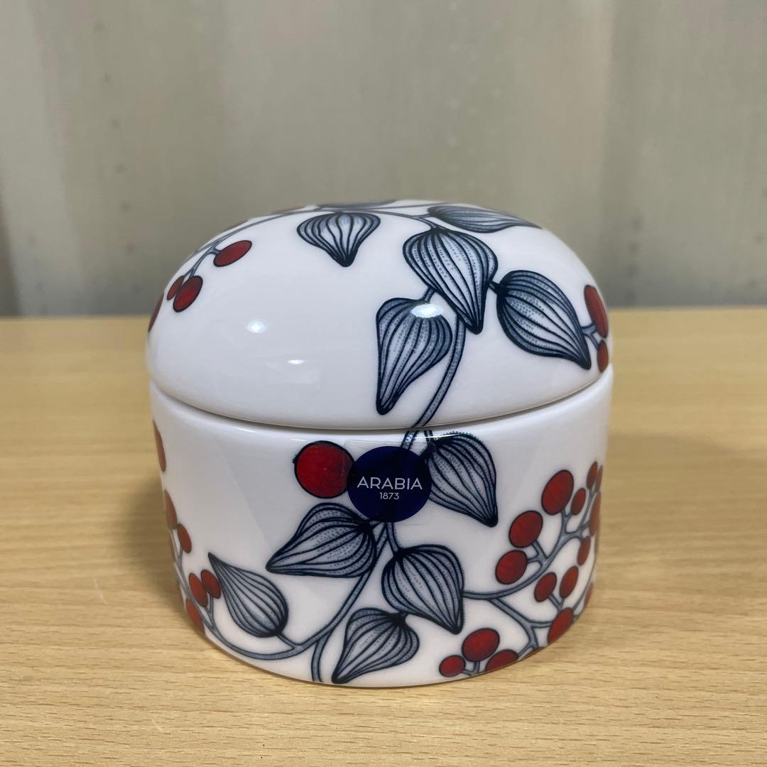 Arabia Runo アラビア ルノ ジャー蓋付 0.25L コースター付き