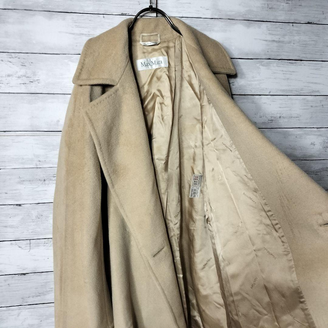マックスマーラ 銀タグ 女優襟チェスターコート ウールカシミヤ オーバーサイズ