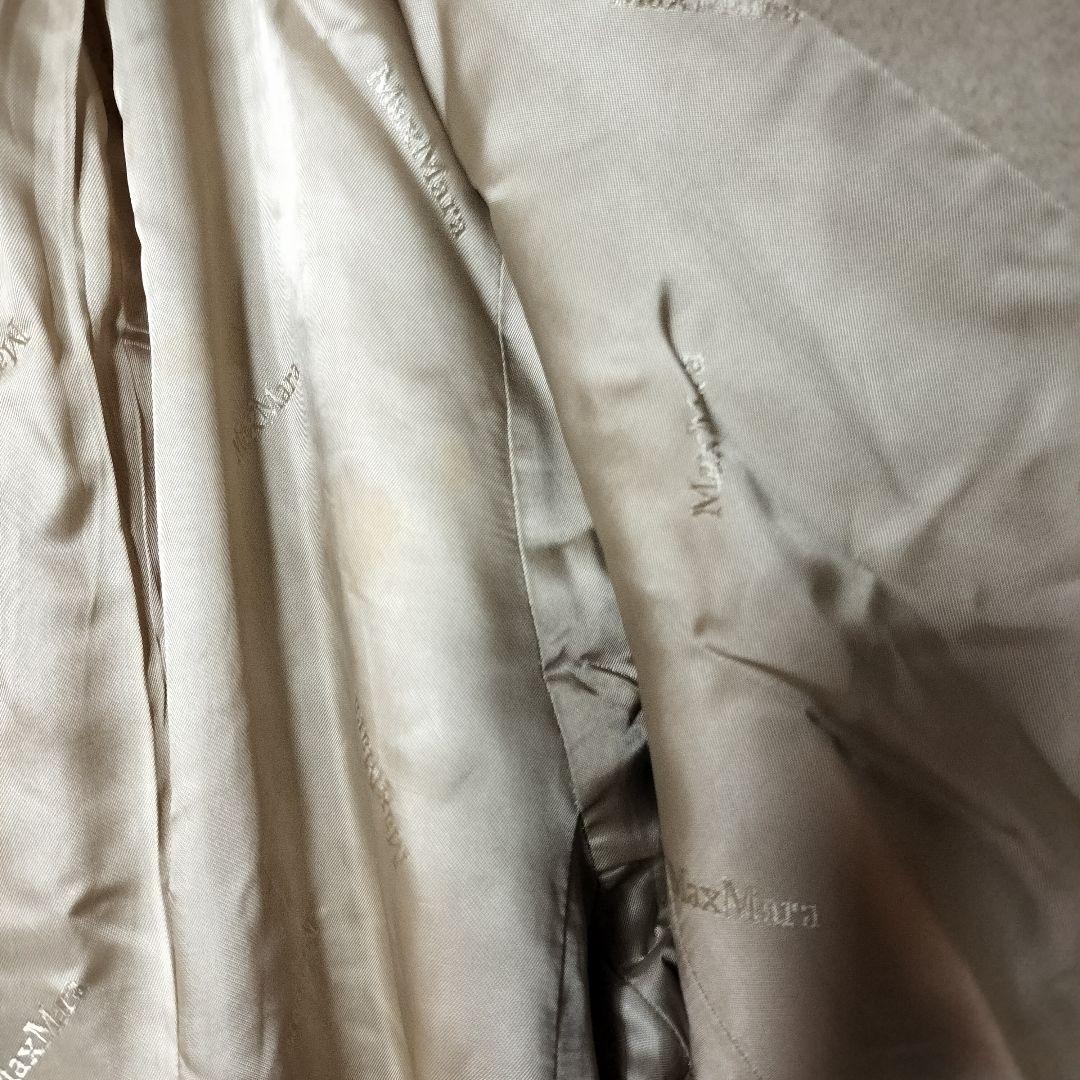 マックスマーラ 銀タグ 女優襟チェスターコート ウールカシミヤ オーバーサイズ